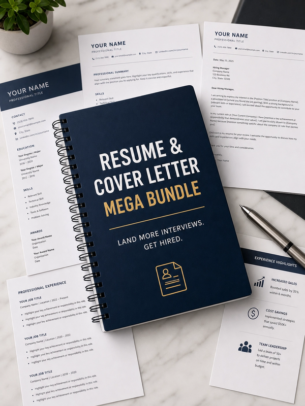 Resume & Cover Letter Mega Bundle